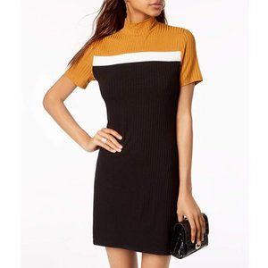 Mock-Neck Knit Dress